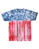 H1000 Tie-Dyes Adult Tie-Dyed Cotton Tee in Flag