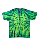 H1000 Tie-Dyes Adult Tie-Dyed Cotton Tee in Wild spider