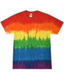 H1000 Tie-Dyes Adult Tie-Dyed Cotton Tee in Pride