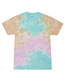 H1000 Tie-Dyes Adult Tie-Dyed Cotton Tee in Snow cone