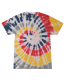 H1000 Tie-Dyes Adult Tie-Dyed Cotton Tee in Yellowstone