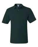 436 Jerzees Adult Jersey 50/50 Pocket Polo with Sp FOREST GREEN