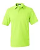 436 Jerzees Adult Jersey 50/50 Pocket Polo with Sp SAFETY GREEN