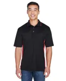 8406 UltraClub® Adult Cool & Dry Sport Two-Tone M BLACK/ RED