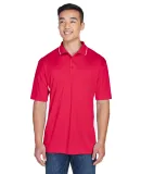 8406 UltraClub® Adult Cool & Dry Sport Two-Tone M RED/ WHITE