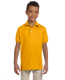 437Y Jerzees Youth 50/50 Jersey Polo with SpotShie in Gold