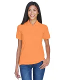 8530 UltraClub® Ladies' Classic Pique Cotton Polo TANGERINE