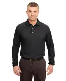 8532 UltraClub® Adult Long-Sleeve Classic Pique C BLACK