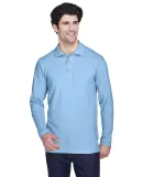 8532 UltraClub® Adult Long-Sleeve Classic Pique C CORNFLOWER