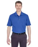 8534 UltraClub® Adult Classic Pique Cotton Polo w ROYAL