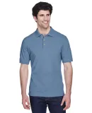 8535 UltraClub® Men's Classic Pique Cotton Polo STORM BLUE