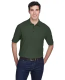 8540 UltraClub® Men's Whisper Pique Blend Polo   FOREST GREEN