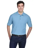 8540 UltraClub® Men's Whisper Pique Blend Polo   CORNFLOWER