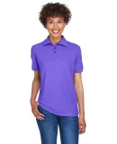 8541 UltraClub® Ladies' Whisper Pique Blend Polo PURPLE