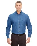 8960T UltraClub® Men's Tall Long-Sleeve Cotton Cy INDIGO