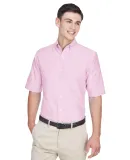 8972 UltraClub® Men's Classic Wrinkle-Free Blend  PINK