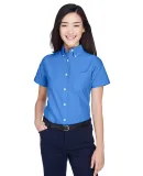 8973 UltraClub® Ladies' Classic Wrinkle-Free Blen FRENCH BLUE