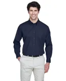 8975 UltraClub® Men's Whisper Twill Blend Woven S NAVY