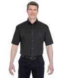 8977 UltraClub® Adult Whisper Twill Blend Short-S BLACK