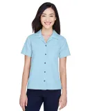 8981 UltraClub® Ladies' Blend Cabana Breeze Camp  ISLAND BLUE