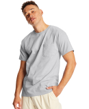 5190 Hanes® Beefy®-T with Pocket in Ash