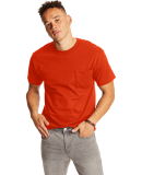 5190 Hanes® Beefy®-T with Pocket in Orange