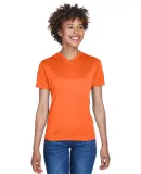 8400L UltraClub® Ladies' Cool & Dry Sport V-Neck  ORANGE