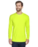 8422 UltraClub® Adult Cool & Dry Sport Long-Sleev BRIGHT YELLOW