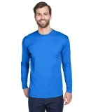 8422 UltraClub® Adult Cool & Dry Sport Long-Sleev ROYAL