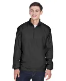 8936 UltraClub® Adult Micro-Polyester Windshirt BLACK