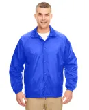 8944 UltraClub® Adult Nylon Coaches Jacket  ROYAL