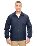 8944 UltraClub® Adult Nylon Coaches Jacket  NAVY