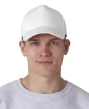 8120 UltraClub® Classic Cut Cotton Twill Cap WHITE