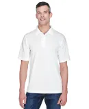 8445 UltraClub® Men's Cool & Dry Stain-Release Pe WHITE