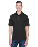 8445 UltraClub® Men's Cool & Dry Stain-Release Pe BLACK