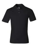 J100 Jerzees Adult Cotton Jersey Polo BLACK