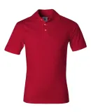 J100 Jerzees Adult Cotton Jersey Polo TRUE RED