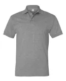 J100 Jerzees Adult Cotton Jersey Polo ATHLETIC HEATHER