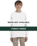 29BL Jerzees Youth Long-Sleeve Heavyweight 50/50 B FOREST GREEN