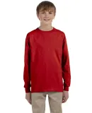 29BL Jerzees Youth Long-Sleeve Heavyweight 50/50 B TRUE RED