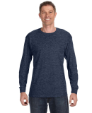 29LS Jerzees Adult Long-Sleeve Heavyweight 50/50 B in Vint hthr navy