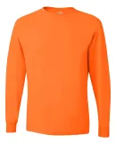 29LS Jerzees Adult Long-Sleeve Heavyweight 50/50 B SAFETY ORANGE