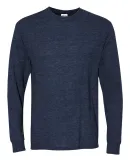 29LS Jerzees Adult Long-Sleeve Heavyweight 50/50 B VINT HTHR NAVY