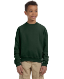 562B Jerzees Youth NuBlend® Crewneck 50/50 Sweats in Forest green