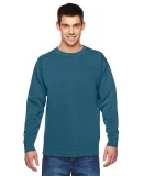 1566 Comfort Colors - Pigment-Dyed Crewneck Sweats in Topaz blue