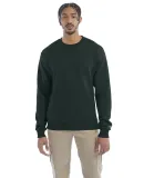 S600 Champion Logo Double Dry Crewneck Pullover in Dark green