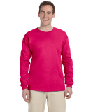 4930 Fruit of the Loom Heavy Cotton HD Long Sleeve in Cyber pink