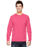 4930 Fruit of the Loom Heavy Cotton HD Long Sleeve in Neon pink