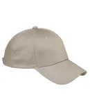 BX020 Big Accessories 6-Panel Structured Twill Cap in Khaki