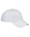 BX020 Big Accessories 6-Panel Structured Twill Cap in White